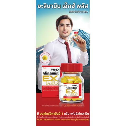 ภาพสินค้าALINAMIN EX PLUS 60 เม็ด /120 เม็ด อะลินามิน เอ็กซ์พลัส อนุพันธุ์วิตามินบี 1 จากร้าน healthoffice บน Shopee ภาพที่ 5