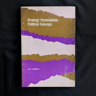 หนังสือ Strategy Formulation: Political Concepts / Ian C. MacMillan มือสอง