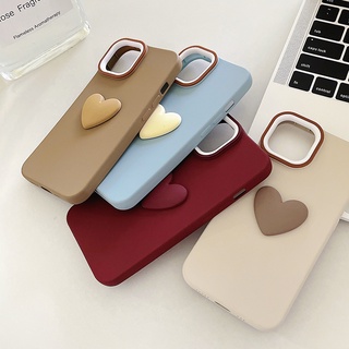 เคสโทรศัพท์มือถือ ซิลิโคนนุ่ม ลายหัวใจ สีคู่ สําหรับ iPhone 11 12 12Pro 13 13Pro 13Promax 11Promax xs Xr xsmax 7Plus 8Plus 12Promax 11Pro