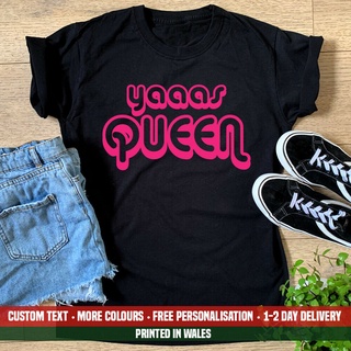 T-shirt  เสื้อยืดลําลอง แขนสั้น คอกลม ทรงหลวม ลาย Yaaas Queen Drag Race Eye Lgbt Gay Rupaul Queer เข้ากับทุกการแต่งกาย ส