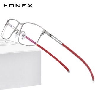 ภาพหน้าปกสินค้าFonex กรอบแว่นตาไทเทเนียมอัลลอย 2021 ทรงสี่เหลี่ยมสไตล์เกาหลีสําหรับผู้ชาย ที่เกี่ยวข้อง