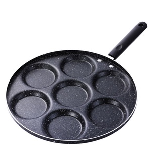 ♚✸7 Holes Eggs Frying Pot Omelet Pan Creative Non-stick Egg Breakfast Pancake Steak Omelette Maker