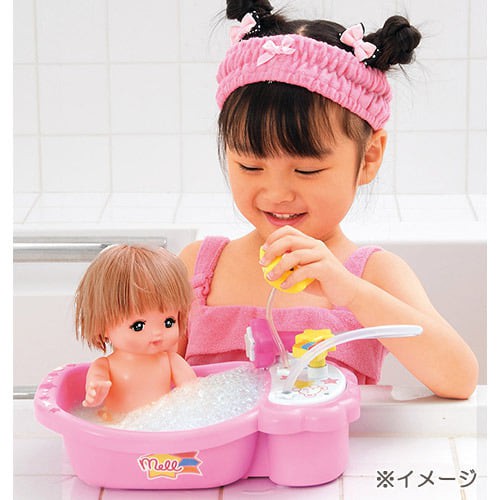 เมลจัง-mell-chan-อ่างอาบน้ำ-อาบได้จริง-ทำฟองบับเบิ้ล-doll-bathtub-ลิขสิทธิ์แท้-พร้อมส่ง-อ่างเมลจัง-อ่างตุ๊กตาเมลจัง-mellchan-ของเล่นเมลจัง-ของเล่นเด็ก-ตุ๊กตาเด็กผู้หญิง-เลี้ยงน้อง-ป้อนนม-baby-girl-toy