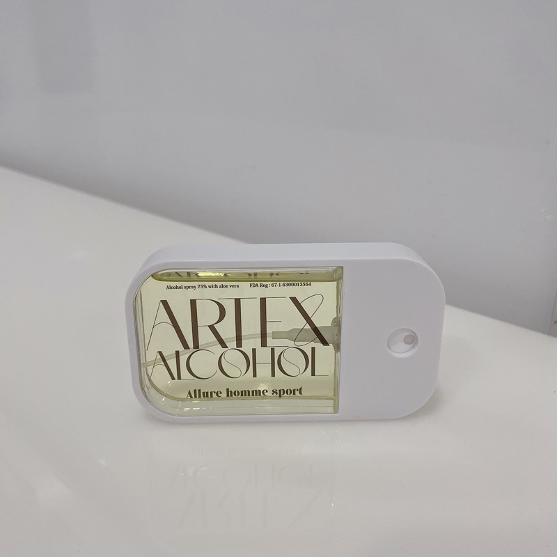 ARTEX alcohol spray 75% 45ml. สเปรย์แอลกอฮอร์พกพาง่าย ใช้ทำความสะอาดมือ ...