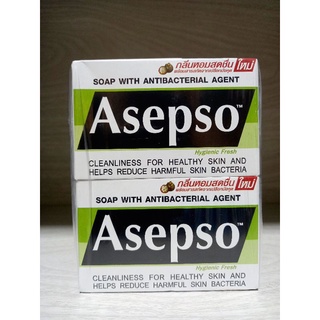 Asepso อาเซปโซ สบู่ สูตรไฮจินิค(ใช้สำหรับผิวหน้าและผิวกาย) ปริมาณ 80กรัม×8ก้อน