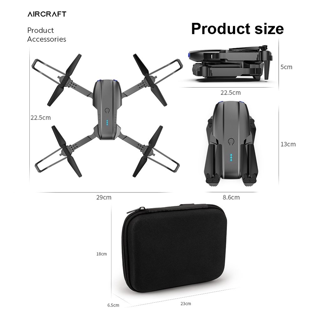 ภาพสินค้าจัดส่งในสองวัน 2021 New K3 Drone WIFI FPV โดรน พร้อมโดรนมุมกว้างพร้อมกล้อง 4K HD กล้อง โหมดพักสูงแขนพับได้ RC Quadcopter จากร้าน x_j_store บน Shopee ภาพที่ 6