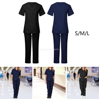 ภาพขนาดย่อของภาพหน้าปกสินค้าเสื้อโค้ทแขนยาว และกางเกงขายาว เหมาะกับใส่ทํางานผ่าตัด สําหรับหมอ และพยาบาล จากร้าน amleso.th บน Shopee