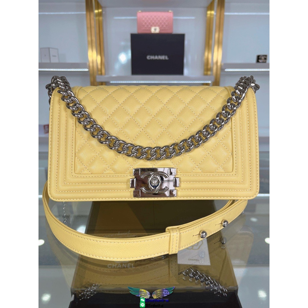 lemon-ch-caviar-leboy-chain-sling-crossbody-flap-messenger-bag-casual-party-boxy-cosmetic-clutch