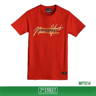 7th Street เสื้อยืด รุ่น MPT014 Polygon Textrue-ส้ม ของแท้ 100%