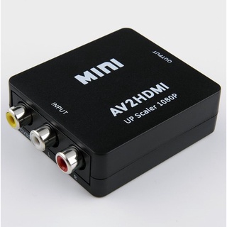 กล่องแปลงสัญญาณ AV to HDMI Mini 1080P Black สีดำ ส่งเร็ว ประกัน CPU2DAY
