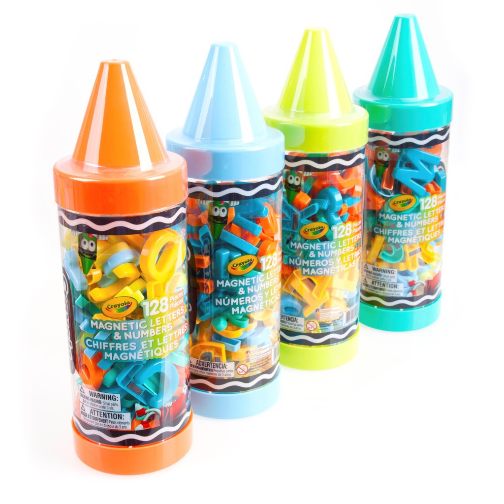 Crayola ตัวอักษรและตัวเลขแม่เหล็ก 128ชิ้น Magnetic Letters & Numbers ...