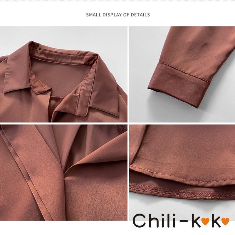 chili-k-k-625-เสื้อเชิ้ต-แขนยาว-ผ้าไหมอิตาลี-สไตล์แฟชั่นเกาหลี-เสื้อเชิ้ตสำหรับใส่ทำงาน