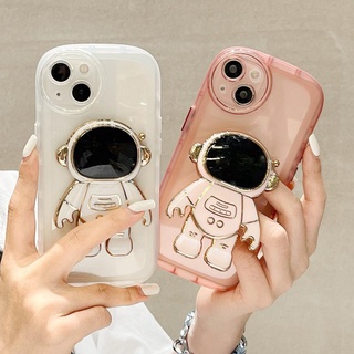 เคสโทรศัพท์มือถือ ทรงกลม ป้องกันเลนส์ ลายนักบินอวกาศ พร้อมขาตั้ง สําหรับ OPPO A16k A16e A95 A74 5G A52 A95 A53 A33 A9 A5 2020 A7 A5s A12 A11k A1k A3s A37 A37f