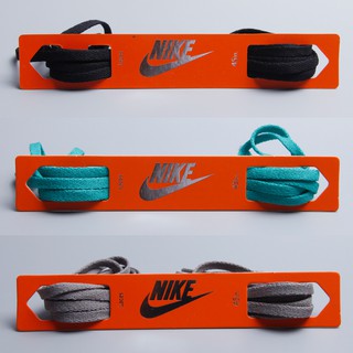 Original Nike / NIKE เชือกผูกรองเท้าแบน AIR ZOOM สายการบิน barefoot shoelace กว้าง 6 มม. แบนเข็มขัด 1.2 m