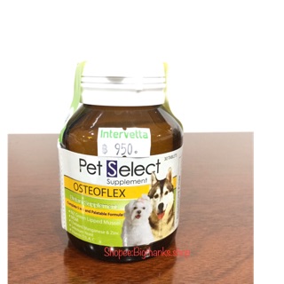 สินค้า Pet select osteoflex บำรุงข้อสำหรับสุนัข ขนาด 30 เม็ด หมดอายุ 06/12/2023