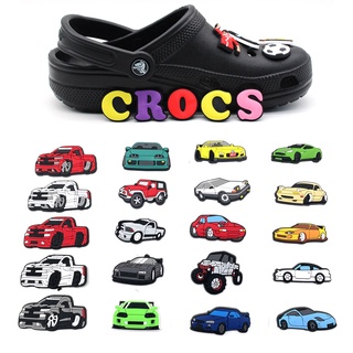 สินค้า ใหม่ จี้รูปกราฟฟิตี้ PVC สําหรับตกแต่งรองเท้า Crocs Jibbitz