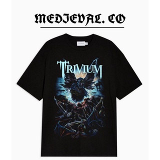 [S-5XL]เสื้อยืด พิมพ์ลายวง BAND TRIVIUM TRIVIUM DISTRO สีดํา สําหรับผู้ชาย และผู้หญิง