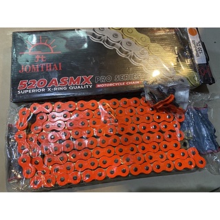 โซ่สี  Jomthai เบอร์ 520ASMX  X-Ring 120 Orange ข้อ 31