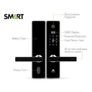 Digital door lock Smart Moli L661 ( ฟรีติดตั้งกรุงเทพ ) | Shopee Thailand