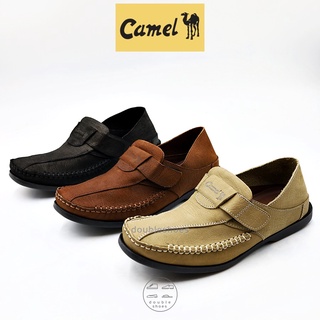 ภาพหน้าปกสินค้าCamel รองเท้าคัทชูพับส้นได้ หนังแท้ หนังลายช้าง เย็บพื้น รุ่น CM121 ไซส์ 40-45 ที่เกี่ยวข้อง