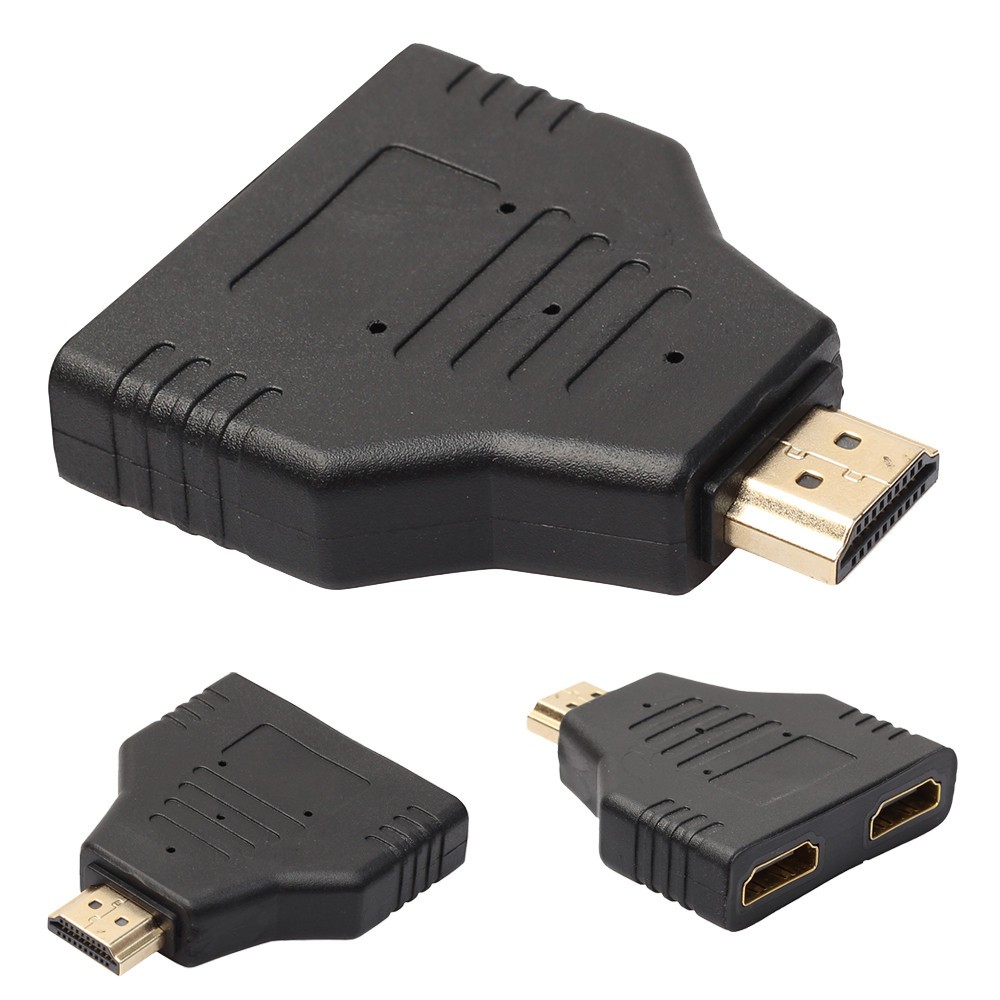 ตัวแยกสัญญาณ-hdmi-เข้า-1-ออก-2-hdmi-male-to-dual-hdmi-female-1-to-2-way-splitter-adapter-for-hd-tv-hot-dh-for-xbox-etc