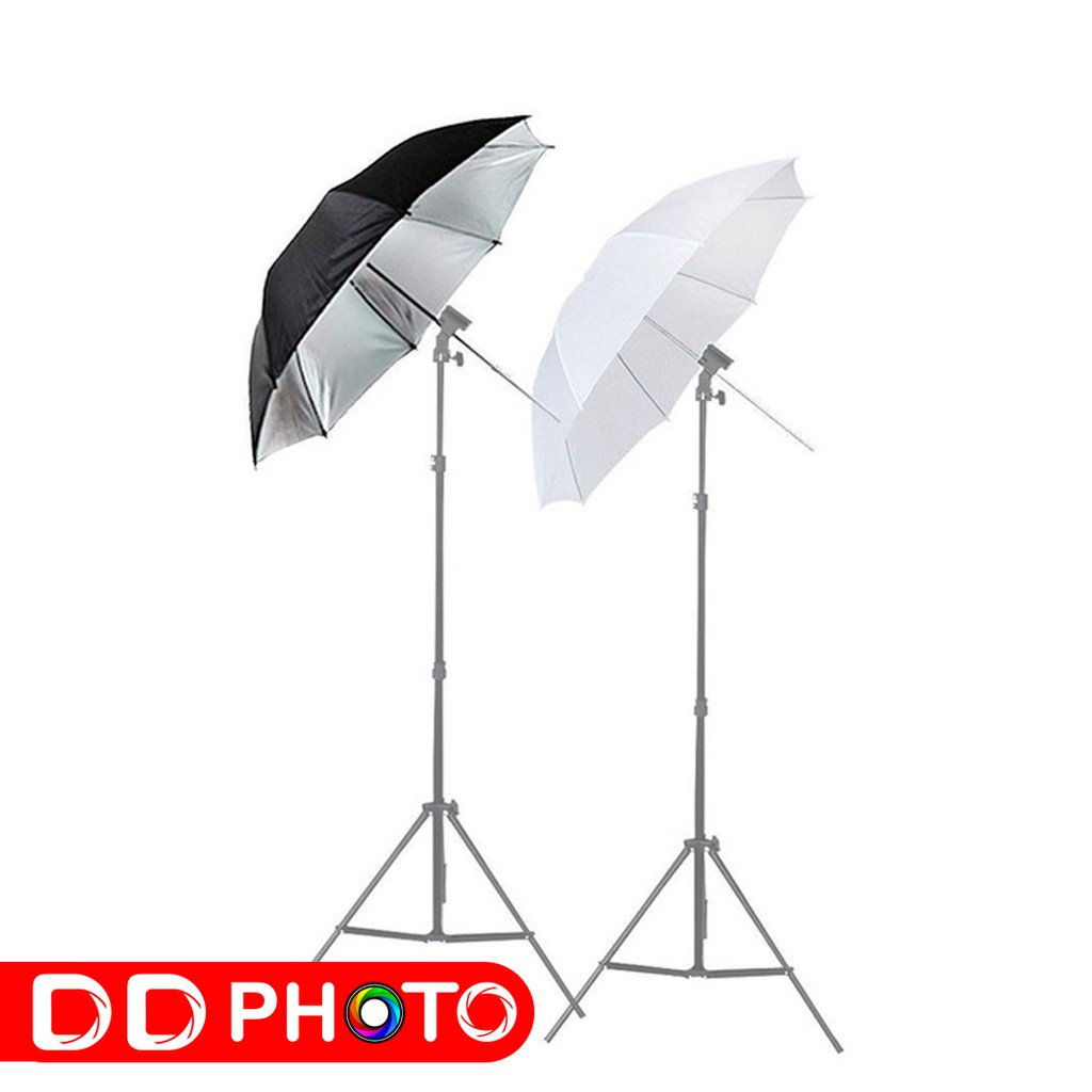 ร่มสะท้อน-ร่มทะลุ-reflector-umbrella-black-silver-umbrella-folding-white-shoot