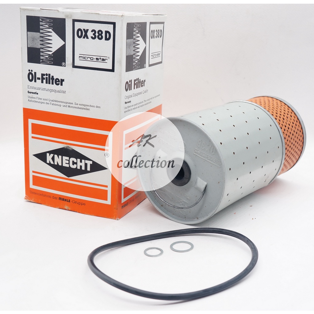 benz-กรองน้ำมันเครื่อง-oil-filter-knecht-ox38d-เครื่อง-om601-om602-om603-รุ่น-w124-200d-300d-ดีเซล-diesel