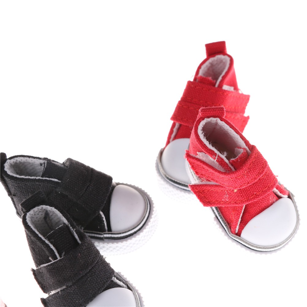 ภาพสินค้าready stock รองเท้าผ้าใบ รองเท้าตุ๊กตา Denim Canvas Toy Shoes1/6 BJD 5ซม จากร้าน gongjing4.th บน Shopee ภาพที่ 3