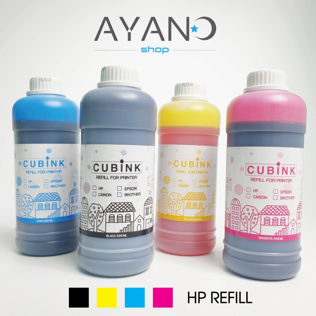 หมึกเติม-inkjet-hp-refill-ทุกรุ่น-ขนาด-500-ml-สินค้ารับประกันคุณภาพ