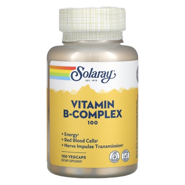 แพคเกจใหม่ Solaray, B-Complex B100 วิตามินบีรวม | Shopee Thailand