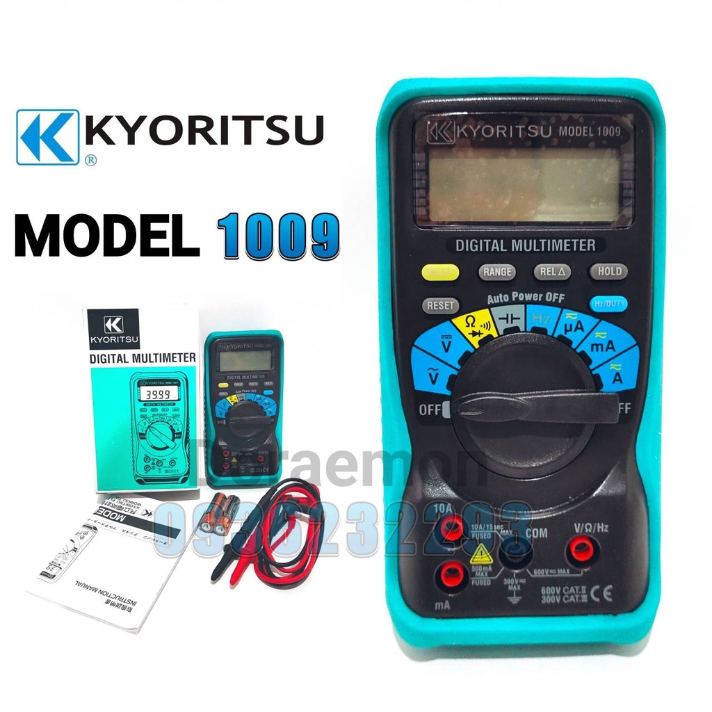 kyoritsu-รุ่น-1009-ของเเท้-100-มิเตอร์วัดไฟ-ดิจิตอลมัลติมิเตอร์-digital-multimeter