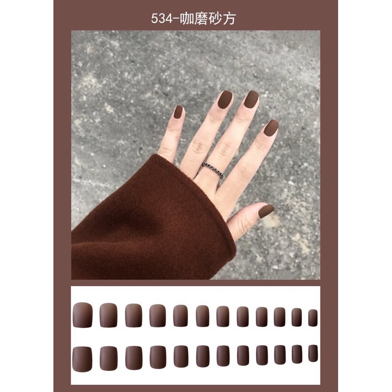 เล็บปลอม-24-เล็บ-กาว-ตะใบ