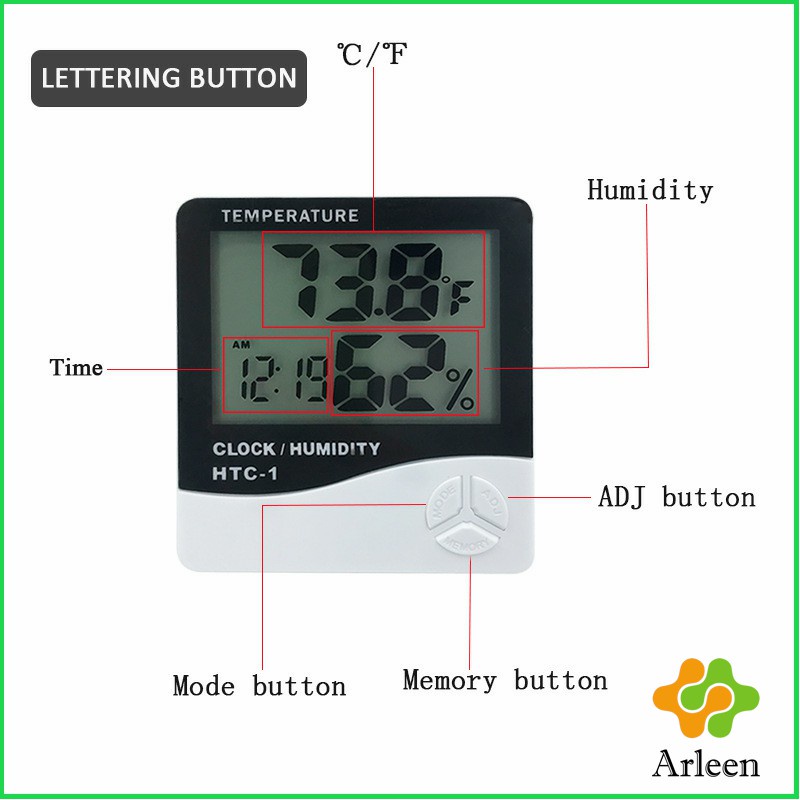 arleen-แบบดิจิตอล-lcd-แบบดิจิตอล-เครื่องวัดอุณหภูมิและความชื้น-digital-temperature-meter