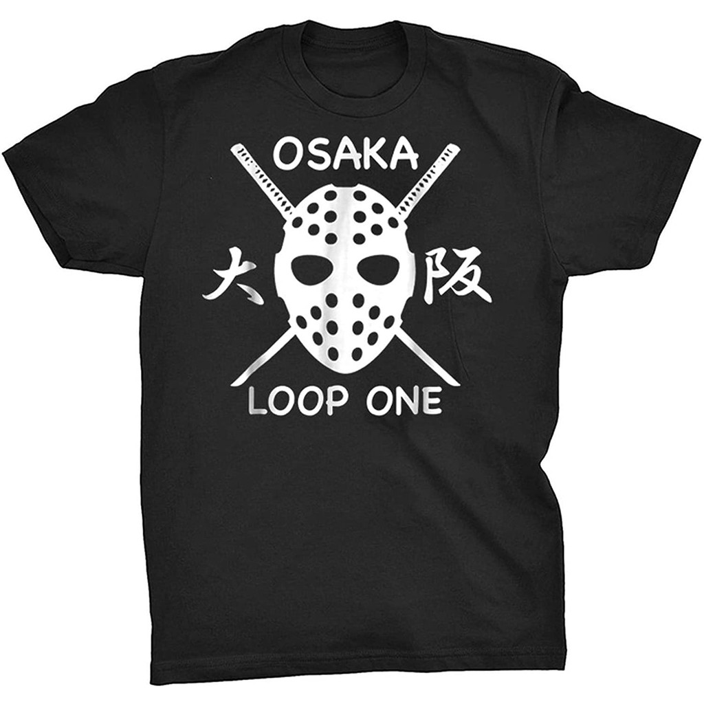 osaka-loop-one-kanjo-เสื้อยืดพิมพ์ลายสไตล์ญี่ปุ่นสําหรับผู้ชายและผู้หญิง