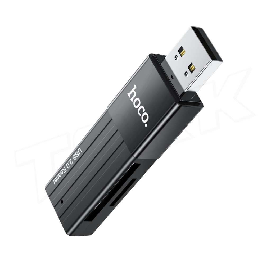 ภาพหน้าปกสินค้าHOCO HB20 USB3.0 2in1 Card Reader Support 2TB การ์ดรีดเดอร์ SD Card Reader USB3.0/ 2.0 OTG Memory Card Adapter ของแท้100 จากร้าน klongthom_comshop บน Shopee
