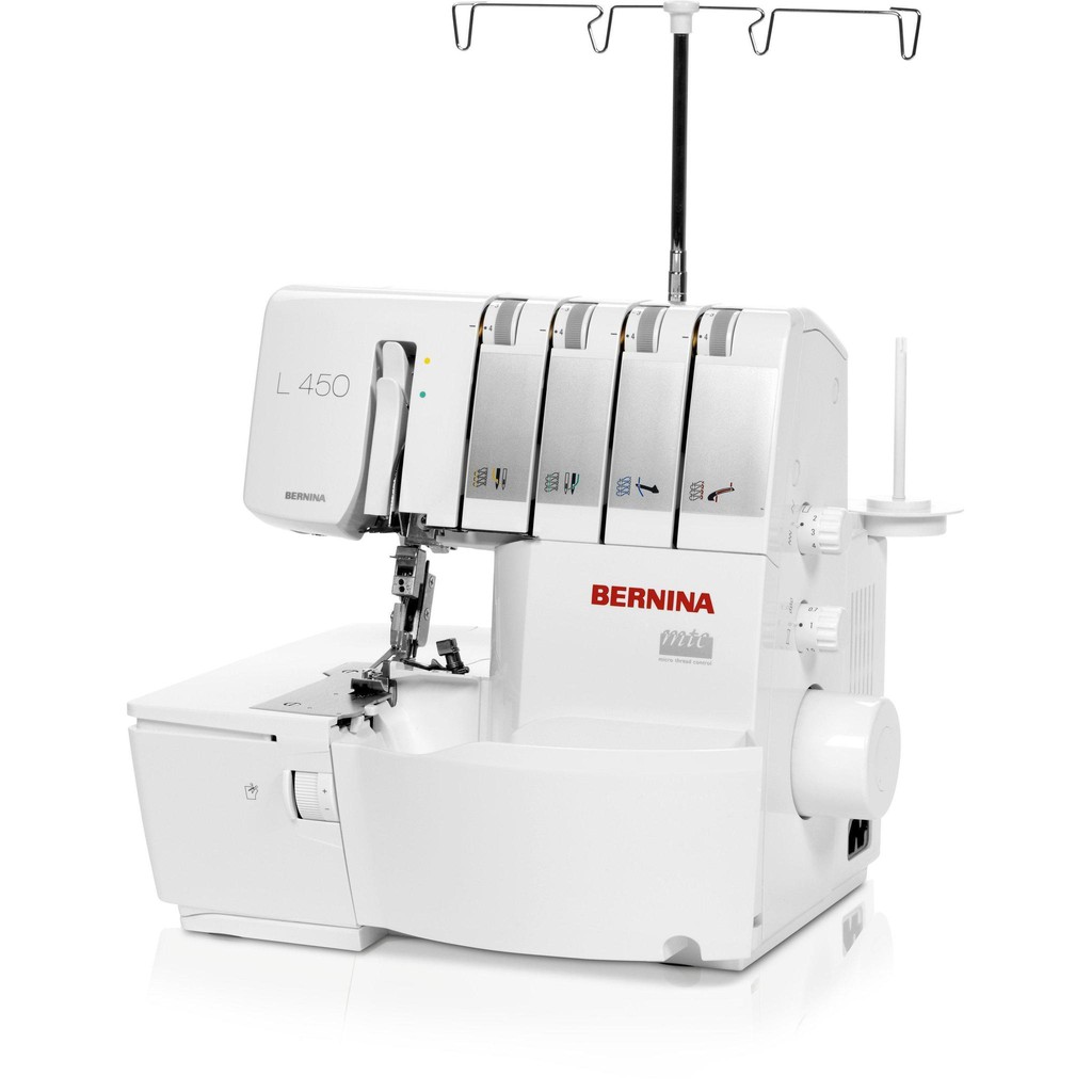 bernina-จักรโพ้ง-แบรนด์สวิส-รุ่น-l450-โพ้งได้-2-3-4-เส้น-ร้อยด้ายง่าย-โพ้งได้ทั้งผ้าหนา-บาง-ผ้ายืด-ไม่ต้องปรับค่าเยอะ