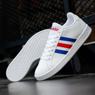 !!! Adidas Grand Court รองเท้าผ้าใบสีขาวสไตล์ฝรั่งเศส