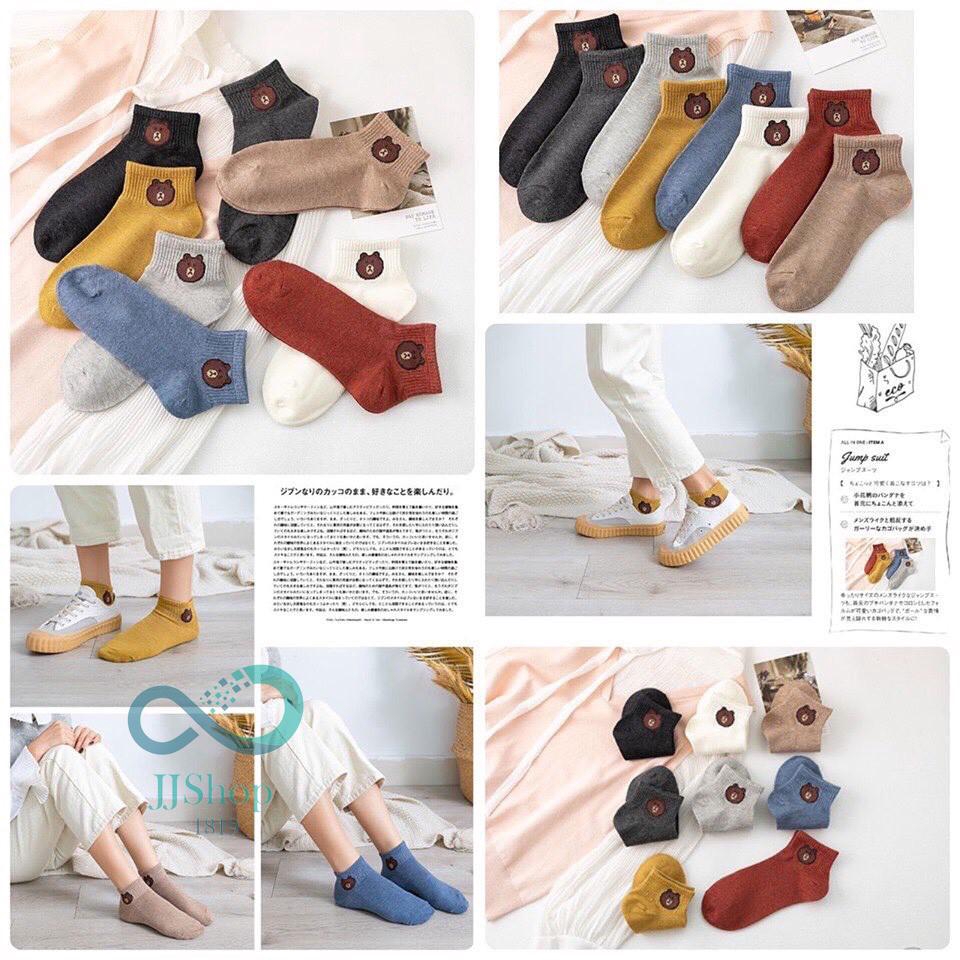 ภาพสินค้าเลือกสีได้ ถุงเท้า ซื้อ 1 คู่ ถุงเท้าข้อสั้น น่ารักๆ jj99 จากร้าน jjshop1819 บน Shopee ภาพที่ 6