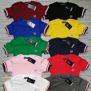 เสื้อยืด Fred Perry ผ้าคอตตอน