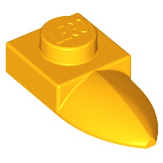 Lego part (ชิ้นส่วนเลโก้) No.49668 / 49673 / 35162 Plate Modified 1 x 1 with Tooth Horizontal