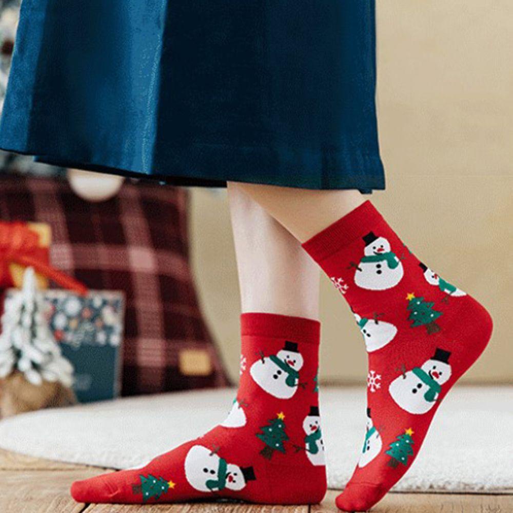 ถุงเท้า-ผ้าฝ้าย-ลายกวางเอลก์น่ารัก-สไตล์ฮาราจูกุ-เหมาะกับของขวัญคริสต์มาส-สําหรับเด็กผู้หญิง