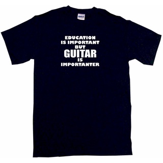 เสื้อยืดโอเวอร์ไซส์ขายดี เสื้อยืด พิมพ์ลาย Eon is Important But Guitar is Importanter สไตล์คลาสสิก สําหรับผู้ชาย DLhajb7