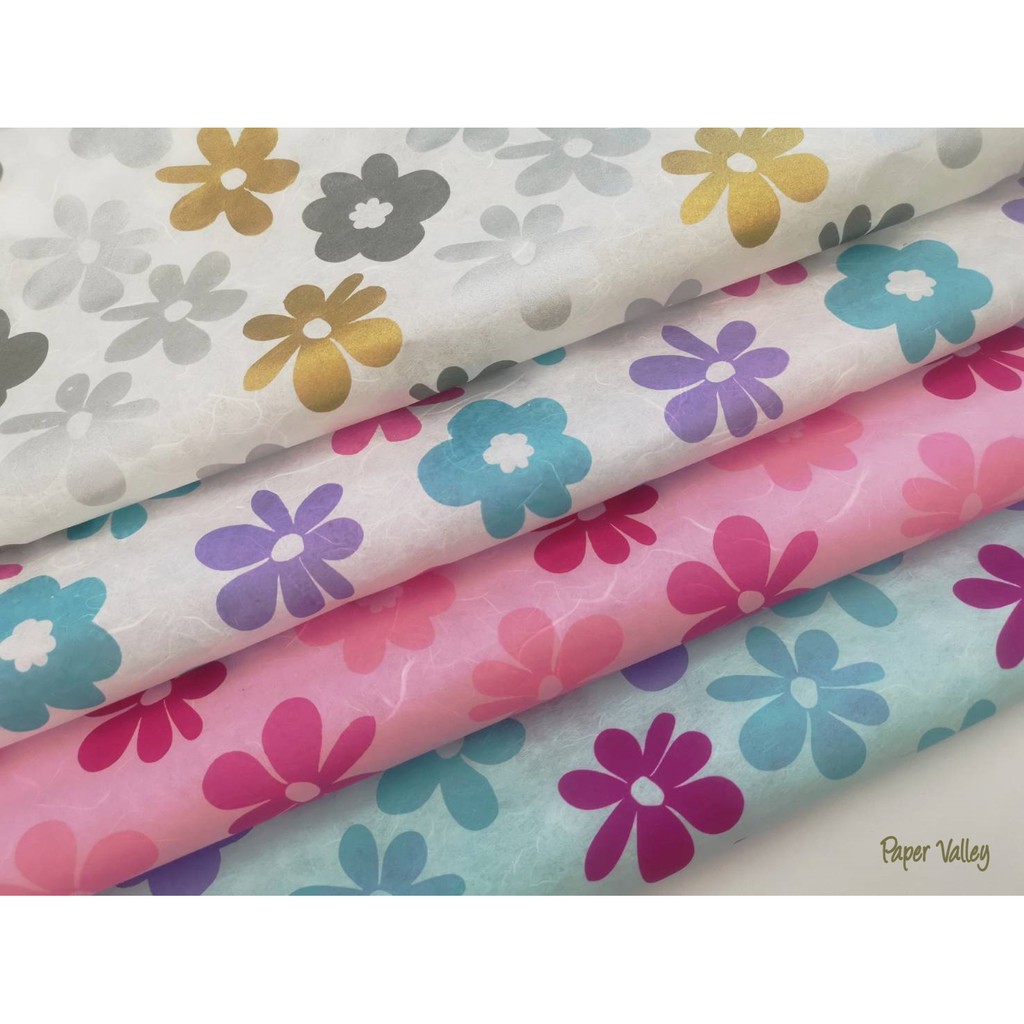 Paper Valley กระดาษสาพิมพ์ลายแคริบเบี้ยน Caribbean Screen-printed Kozo ...