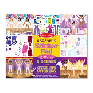 [แท้ USA] สมุดสติ๊กเกอร์ ติดซ้ำได้ รุ่นแต่งตัว 165ชิ้น 5ฉาก Melissa &amp; Doug Reusable Sticker Pad - Dress Up รุ่น 4198