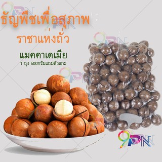 🌰แม็คคาเดเมีย 500g อบพร้อมทาน  แบบมีเปลือก แมคคาเดเมีย (แถมที่แกะเปลือกฟรี)  ธัญพืชเพื่อสุขภาพ ราชาแห่งถั่ว