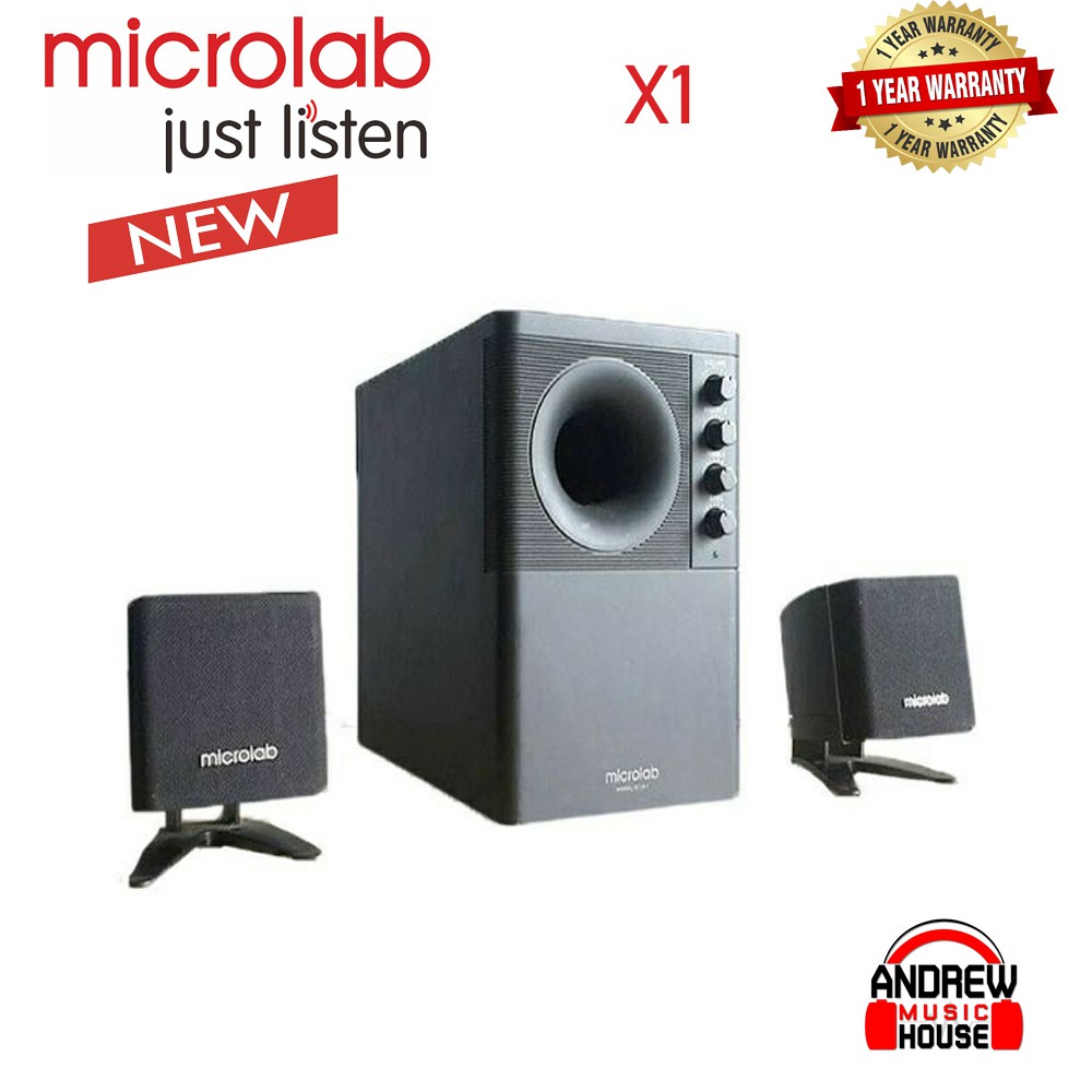 microlab-ลำโพง-2-1-พร้อมซัฟวูฟเฟอร์-รุ่น-x1-สีดำ