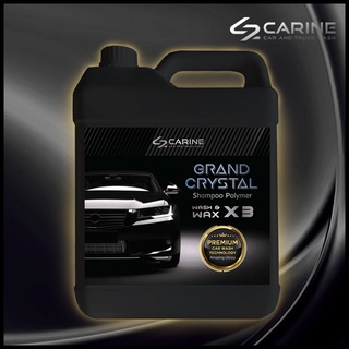 CARINE GRAND CRYSTAL น้ำยาล้างรถแบบถู สูตรผสมเคลือบเงา x3 ขนาด 4.5 L.