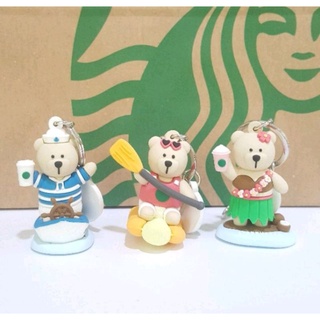 พวงกุญแจหมี starbucks  Summer Bearista   ปี 2019 สตาร์บัคส์