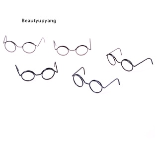 [Beautyupyang] แว่นตากรอบกลม ไร้เลนส์ สไตล์เรโทร สําหรับตุ๊กตา BJD 1/6 30 ซม. 2 ชิ้น