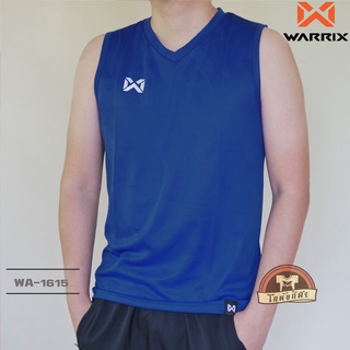 WARRIX เสื้อวิ่ง คอวี ลาย Pulse Unity WA-1615 สีน้ำเงิน BB วาริกซ์ วอริกซ์ ของแท้ 100%